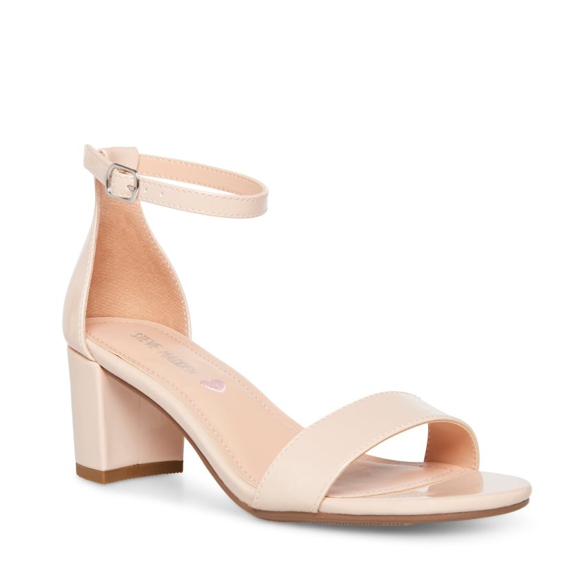 Pink Steve Madden Jcarrson Patent Kids' Heels Sandals | PH 0695UYJ